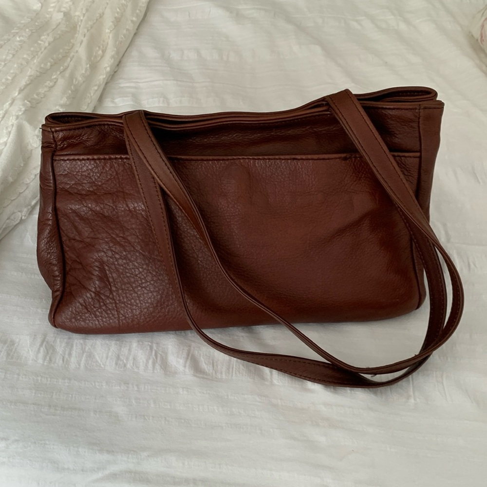 Champlain Leather Shoulder Bag. Made in USA.
